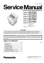 Panasonic NA-F62G6 Service Manual preview