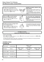 Preview for 36 page of Panasonic NA-FS12X1WPQ Operating Instructions Manual