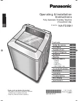 Panasonic NA-FS95A1 Operating & Installation Instructions Manual preview