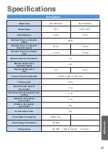 Preview for 47 page of Panasonic NA-S178X1 Operating & Installation Instructions Manual