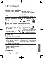 Preview for 43 page of Panasonic NA-S180X2LAS Operating & Installation Instructions Manual