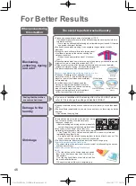 Preview for 46 page of Panasonic NA-S180X2LAS Operating & Installation Instructions Manual