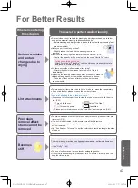 Preview for 47 page of Panasonic NA-S180X2LAS Operating & Installation Instructions Manual