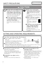 Preview for 4 page of Panasonic Nanoe X F-PXU70M Operating Instructions Manual