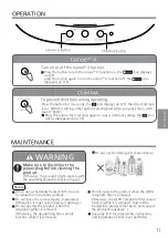 Preview for 11 page of Panasonic Nanoe X F-PXU70M Operating Instructions Manual