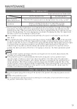 Preview for 13 page of Panasonic Nanoe X F-PXU70M Operating Instructions Manual