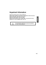 Preview for 7 page of Panasonic NB-H3801 Operating Instructions Manual