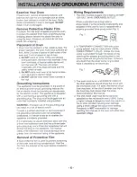 Preview for 4 page of Panasonic NE-1056 Operating Instructions Manual