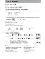 Preview for 8 page of Panasonic NE-1056 Operating Instructions Manual