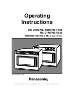 Panasonic NE-1456 Operating Instructions Manual preview