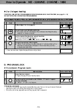 Preview for 15 page of Panasonic NE-1540 Operating Instructions Manual