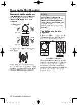 Preview for 24 page of Panasonic NH-P70G2 Operating Instructions & Installation Instructions