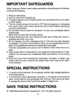 Preview for 2 page of Panasonic NI-760R Operating Instructions Manual