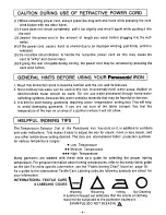 Preview for 4 page of Panasonic NI-N50NR Operating Instructions Manual