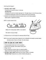 Preview for 6 page of Panasonic NI33GX - ELEC. STEAM IRON-LOW Operating Instructions Manual