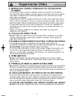 Preview for 8 page of Panasonic NN-P794 series Instrucciones De Operación