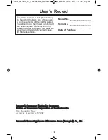 Preview for 30 page of Panasonic NN-SA651S Operating Instructions Manual