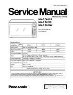 Panasonic NN-SD698S Service Manual preview