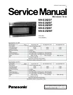 Panasonic NNS252BF - MICROWAVE OVEN/OTR Service Manual preview