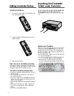 Preview for 12 page of Panasonic NV-DV2000EC Operating Instructions Manual