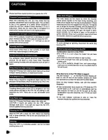 Preview for 3 page of Panasonic NV-F70EA Operating Instructions Manual