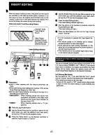 Preview for 45 page of Panasonic NV-F70EA Operating Instructions Manual