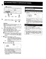 Preview for 19 page of Panasonic NV-FS1 Series Operating Instructions Manual