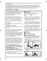 Preview for 2 page of Panasonic NV-GS17EB Operating Instructions Manual