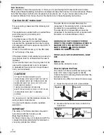 Preview for 2 page of Panasonic NV-GS230EB Operating Instructions Manual