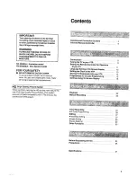 Preview for 3 page of Panasonic NV-HD650 Series Operating Instructions Manual