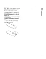 Preview for 7 page of Panasonic NV-SD220A Operating Instructions Manual