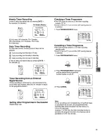 Preview for 21 page of Panasonic NV-SD220A Operating Instructions Manual