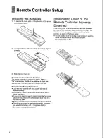 Preview for 8 page of Panasonic NV-SD230A Operating Instructions Manual