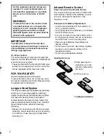 Preview for 2 page of Panasonic NV-SJ50AM Operating Instructions Manual