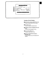 Preview for 17 page of Panasonic NV VX 27 Operating Instructions Manual