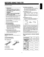 Preview for 3 page of Panasonic NV-W1E Operating Instructions Manual