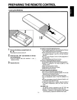 Preview for 11 page of Panasonic NV-W1E Operating Instructions Manual