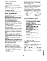 Preview for 45 page of Panasonic NVRX50 Operating Instructions Manual