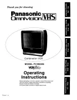 Panasonic Omniversion PV-M2046 Operating Instructions Manual preview