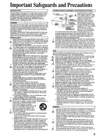 Preview for 3 page of Panasonic Omnivision PV-2601 Operating Instructions Manual