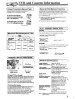 Preview for 5 page of Panasonic Omnivision PV-2601 Operating Instructions Manual