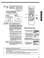 Preview for 11 page of Panasonic Omnivision PV-4614 Operating Instructions Manual