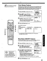 Preview for 21 page of Panasonic Omnivision PV-8451 Operating Instructions Manual