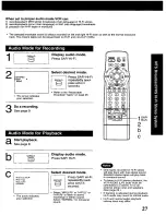 Preview for 27 page of Panasonic Omnivision PV-9661 Operating Instructions Manual