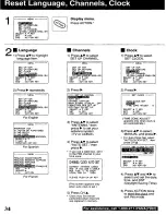 Preview for 34 page of Panasonic Omnivision PV-9661 Operating Instructions Manual