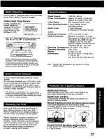 Preview for 37 page of Panasonic Omnivision PV-9661 Operating Instructions Manual