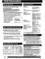 Preview for 34 page of Panasonic OmniVision PV-C2011W User Manual