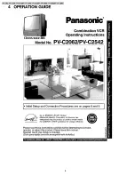 Preview for 6 page of Panasonic Omnivision PV-C2062 Service Manual