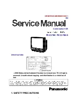 Preview for 1 page of Panasonic OmniVision PV-C2780-K Service Manual