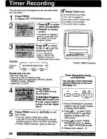 Preview for 24 page of Panasonic Omnivision PV-C911 Operating Manual